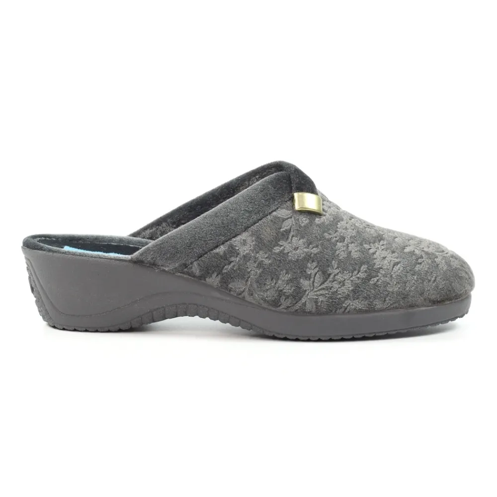 Slip-on | Mule-Lunar Shoes Amaretto Grey Mule Slipper