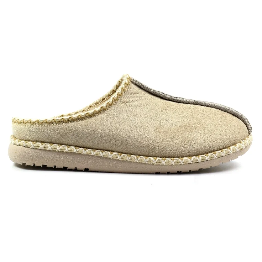 Womens Slippers | Slip-on-Lunar Shoes Apollonia Beige Mule Slipper