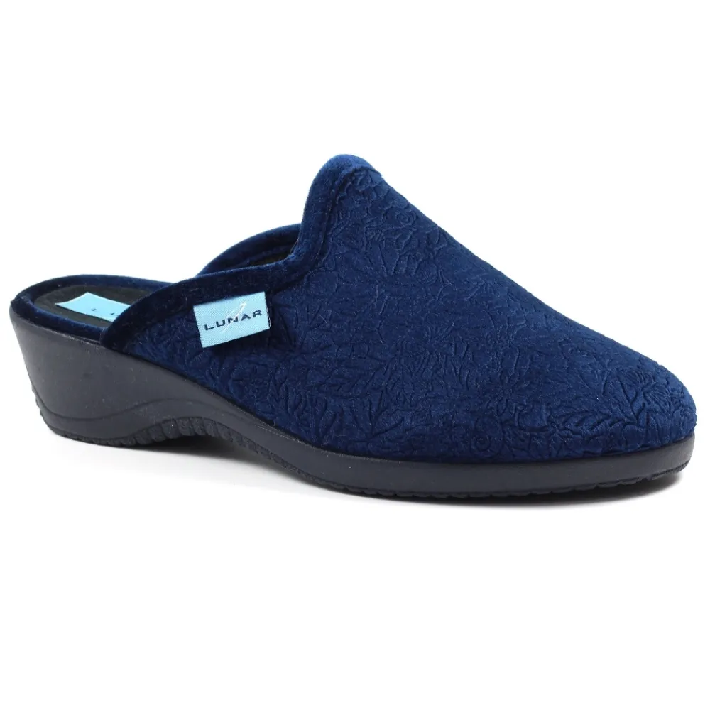 Slip-on | Mule-Lunar Shoes Audrey Navy Mule Slipper