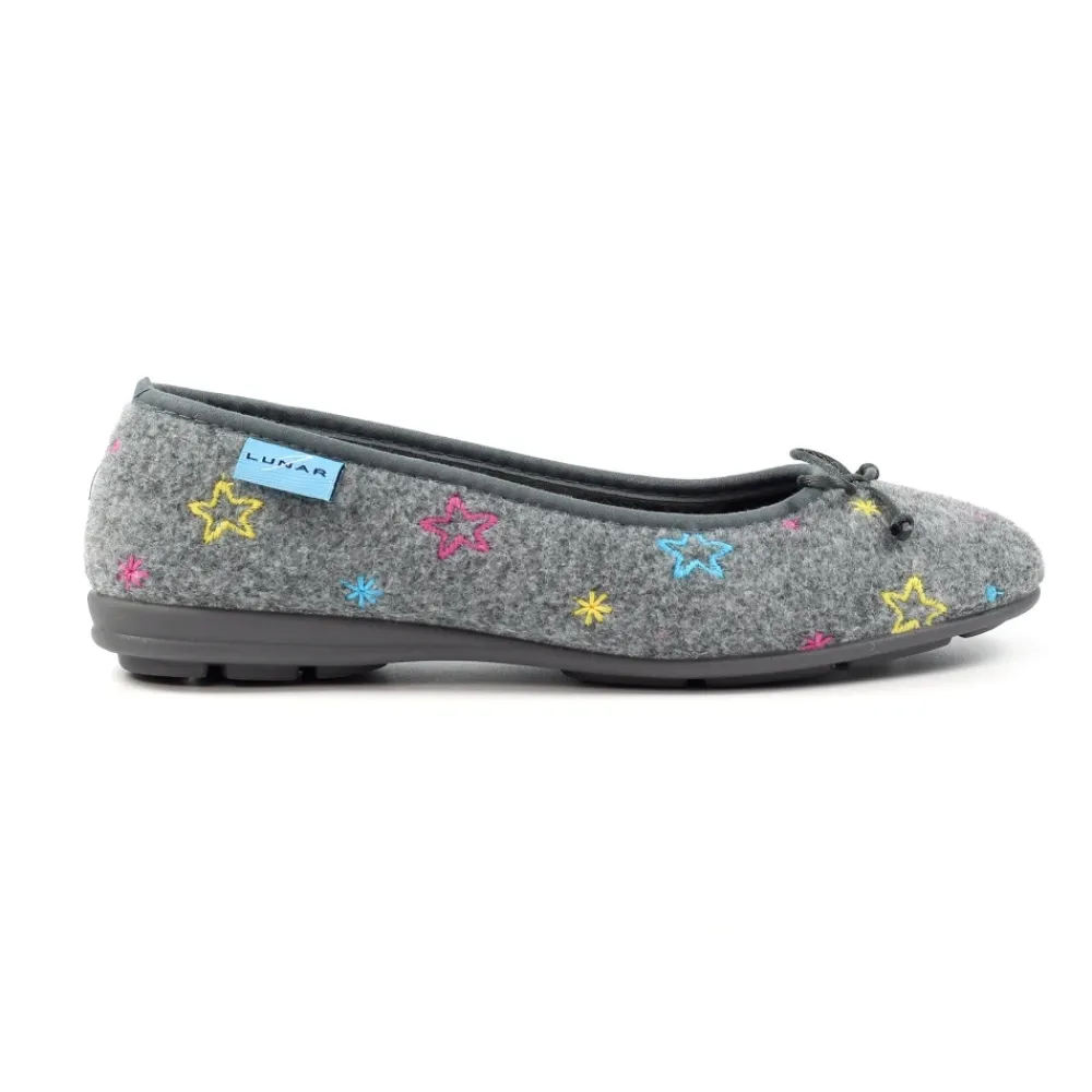 Pump-Lunar Shoes Berry Grey Pump Slipper