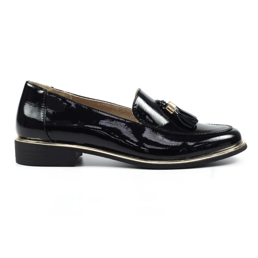 Loafers | Flats-Lunar Shoes Blaker Black Shoe