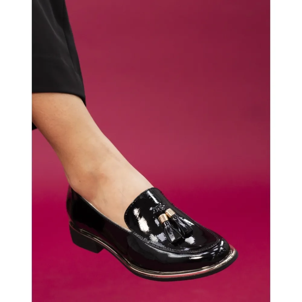 Loafers | Flats-Lunar Shoes Blaker Black Shoe