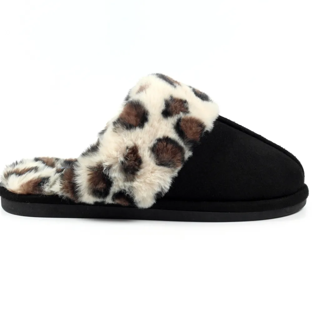 Slip-on | Mule-Lunar Shoes Bobbie Black Slippers