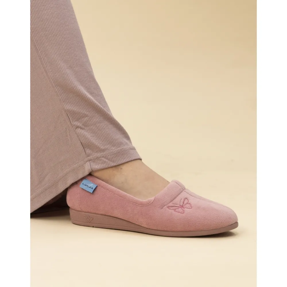 Moccasin | Pump-Lunar Shoes Butterfly Heather Slipper