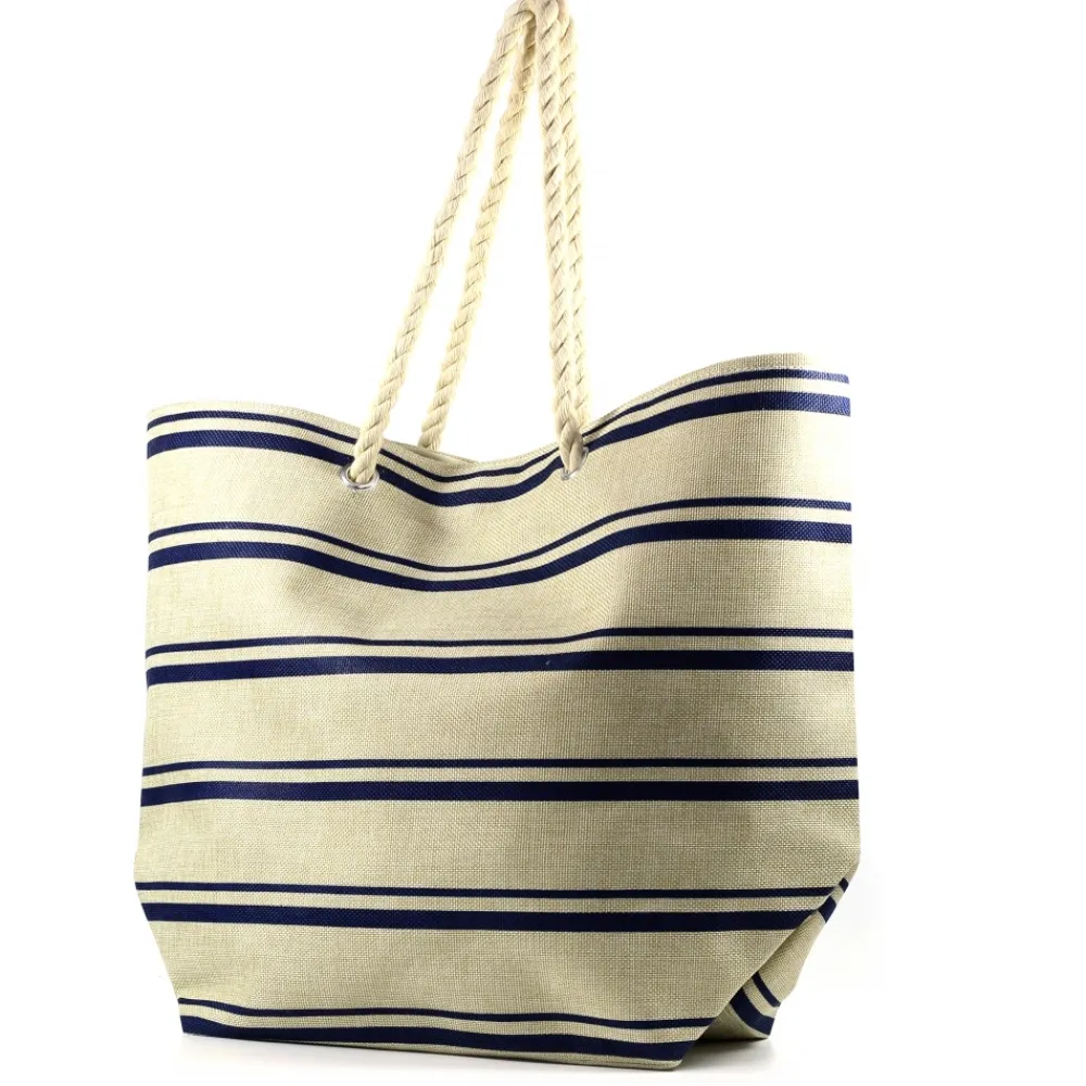 Beach-Lunar Shoes Cadence Multi Navy Beach Bag