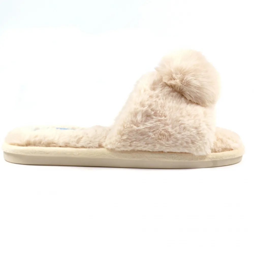 Gift Boxed Slippers | Slip-on-Lunar Shoes Cara Beige Slipper