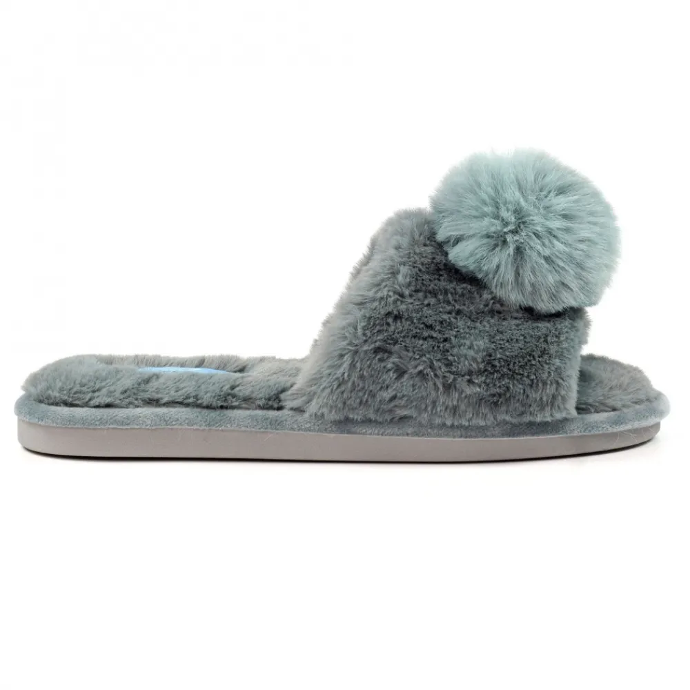 Gift Boxed Slippers | Slip-on-Lunar Shoes Cara Grey Slipper