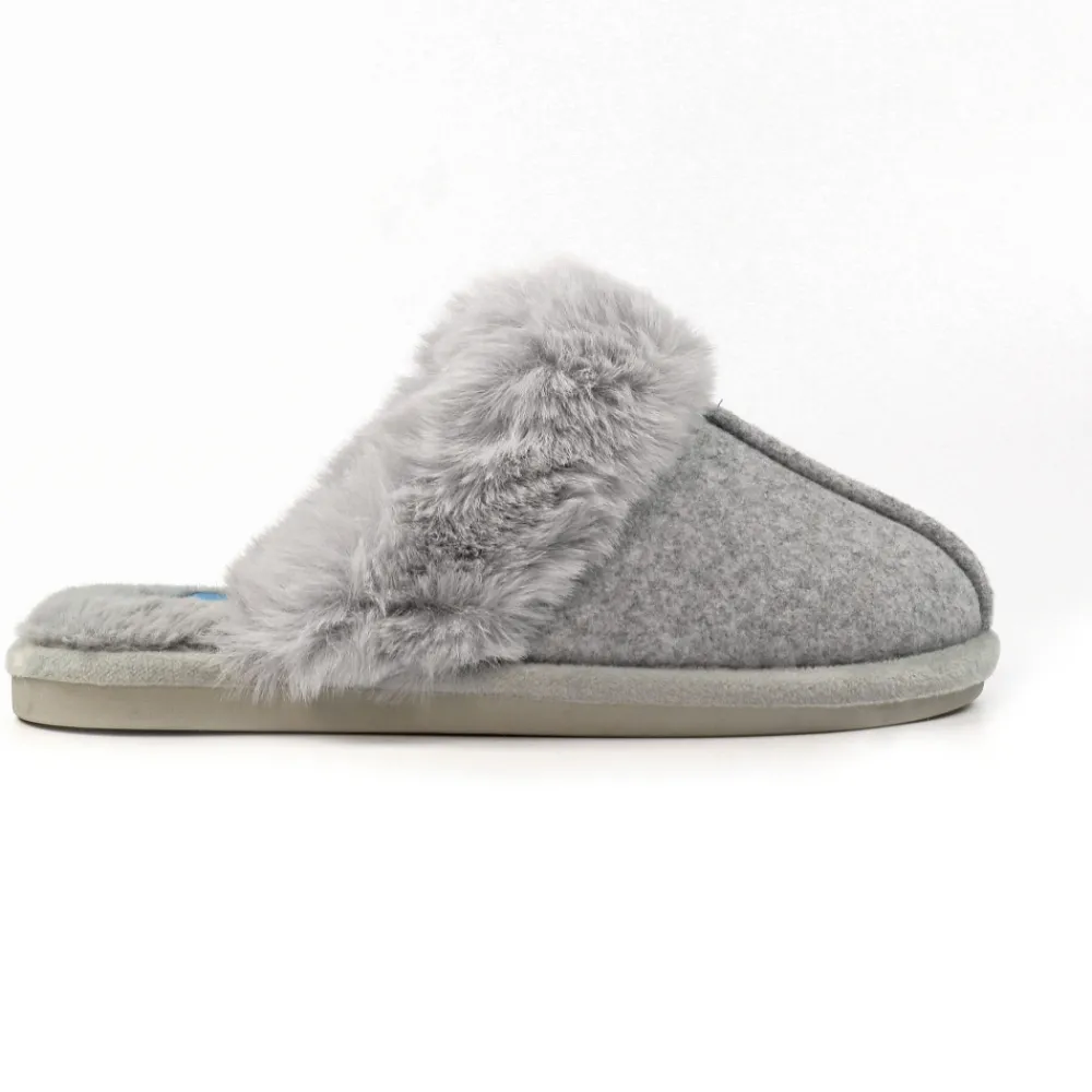 Gift Boxed Slippers | Slip-on-Lunar Shoes Carol Grey Slipper