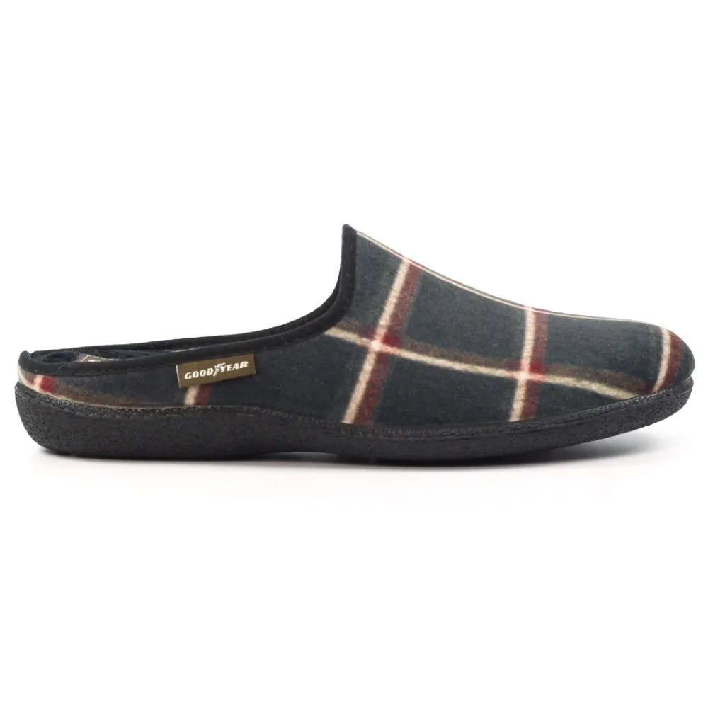 Mens Slippers | Slip-on-Lunar Shoes Checkmate Black Slipper