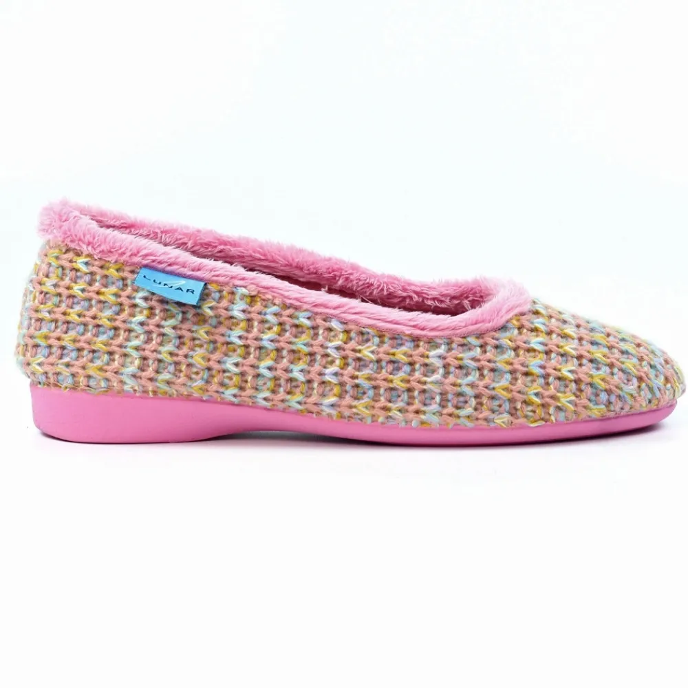 Pump | Slip-on-Lunar Shoes Cherie Pink Slipper