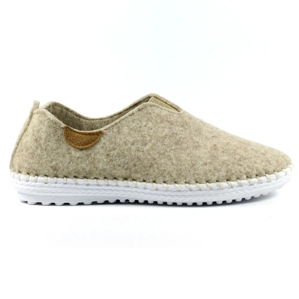 Slip-on-Lunar Shoes Colette Beige Full Slipper