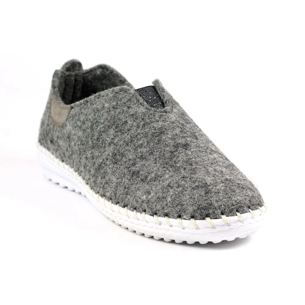 Slip-on-Lunar Shoes Colette Grey Full Slipper