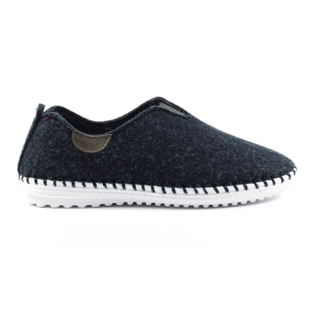 Slip-on-Lunar Shoes Colette Navy Full Slipper