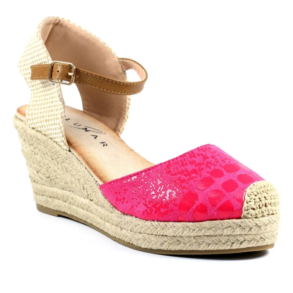 Wedges-Lunar Shoes Craster Pink Wedge