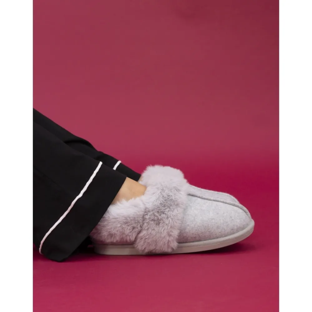 Gift Boxed Slippers | Boot-Lunar Shoes Ember II Grey Slipper