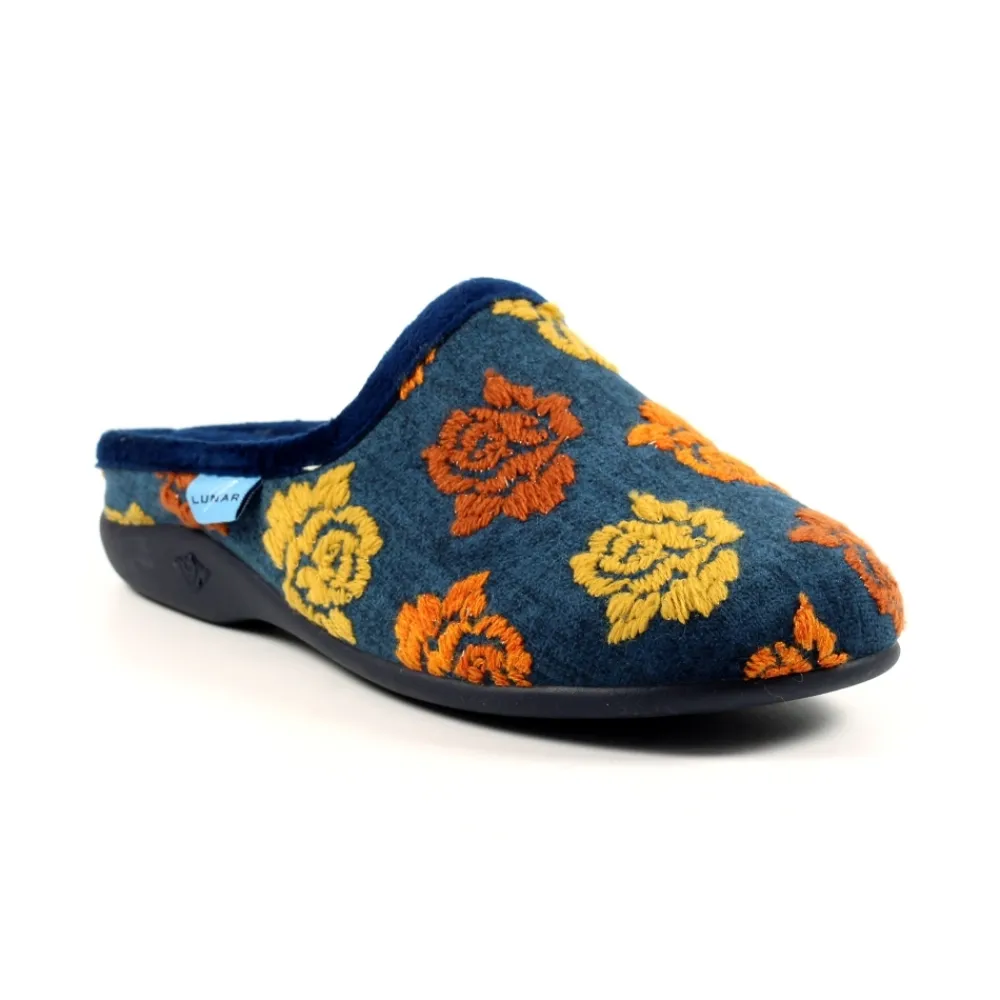 Slip-on | Mule-Lunar Shoes Empire Blue Mule Slipper