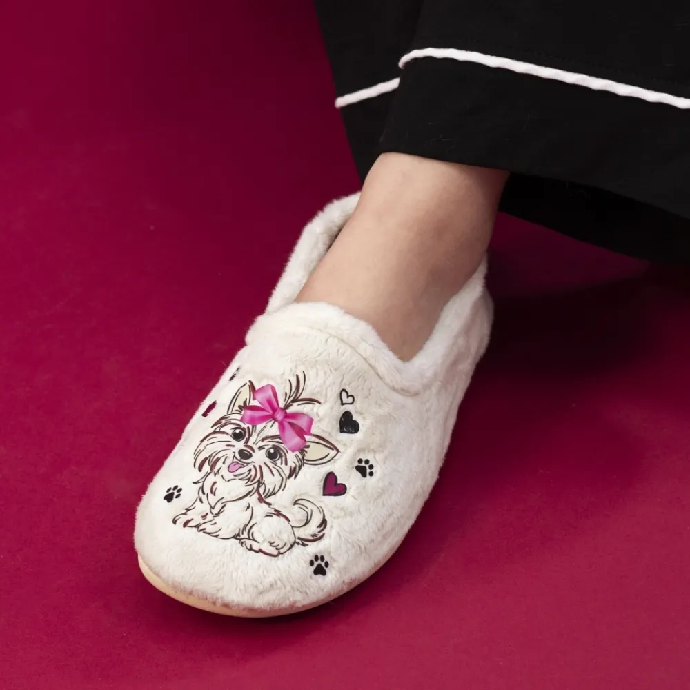 Womens Slippers | Pump-Lunar Shoes Escape White Slipper