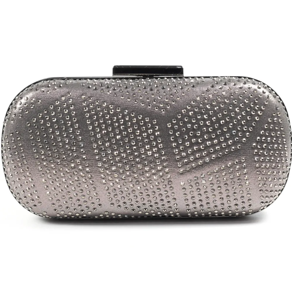 Shoes & Matching Bags | Clutch-Lunar Shoes Francie Pewter Gemstone Clutch Bag