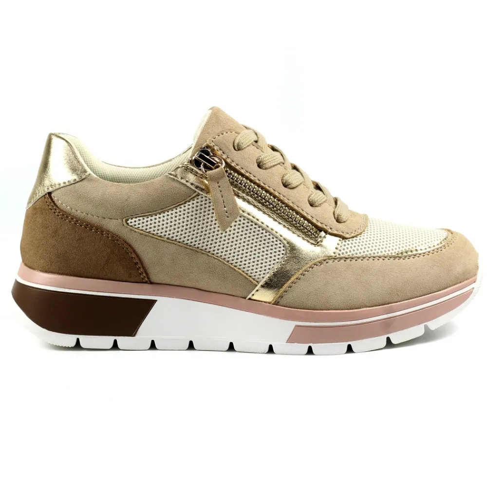 Trainers | Wedges-Lunar Shoes Haller Beige Trainer