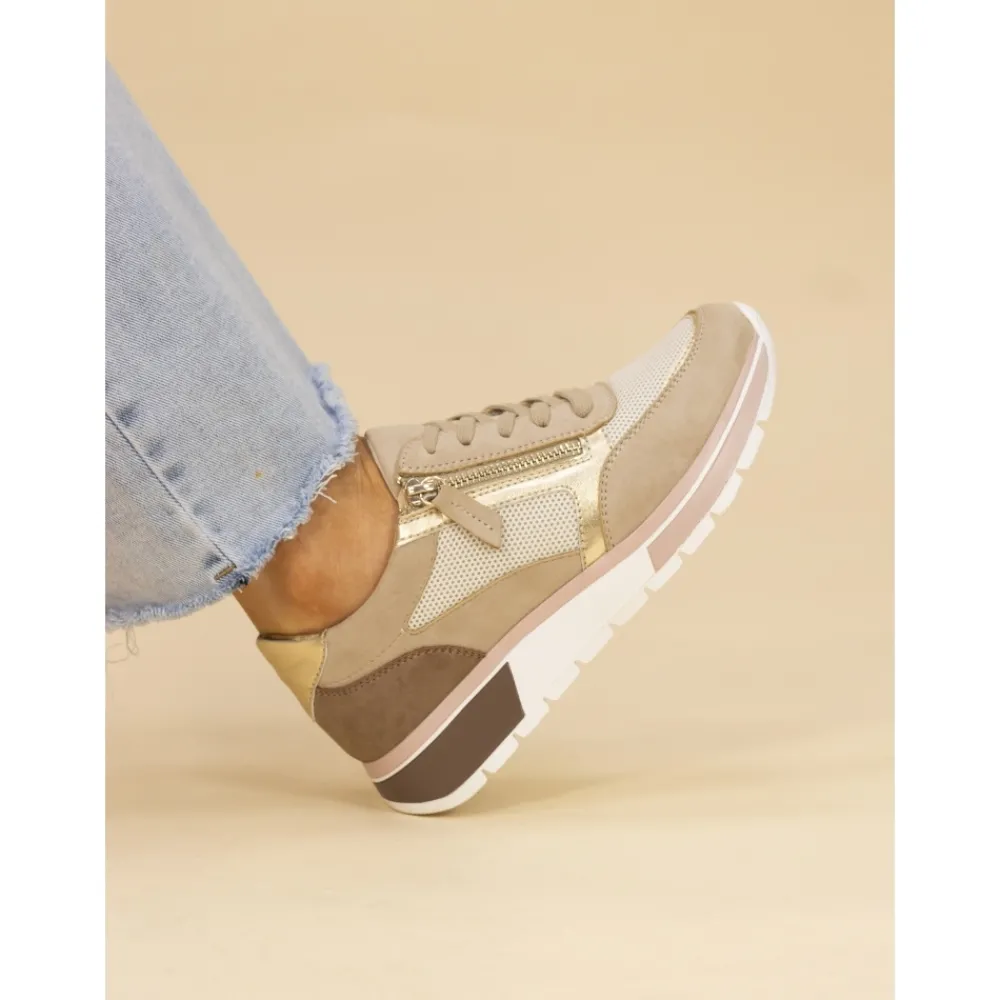 Trainers | Wedges-Lunar Shoes Haller Beige Trainer