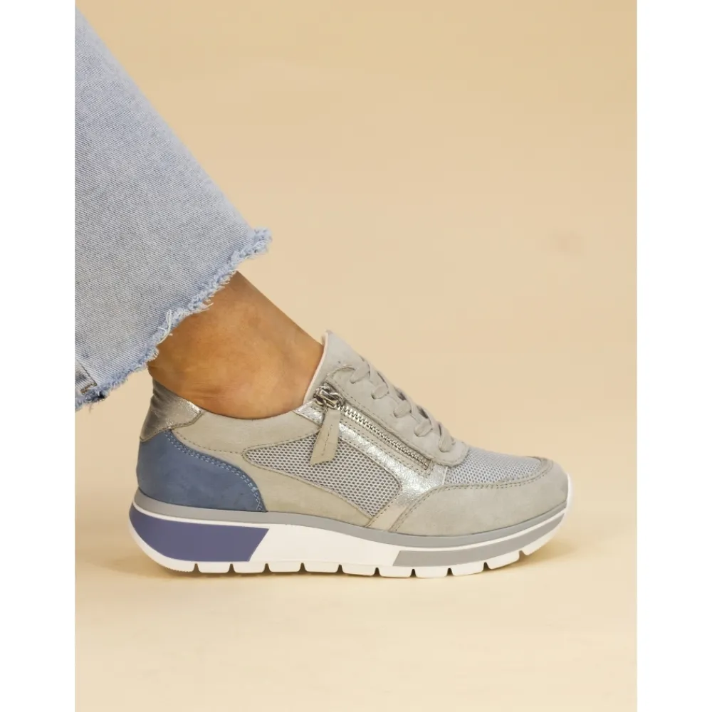 Trainers | Wedges-Lunar Shoes Haller Grey Trainer