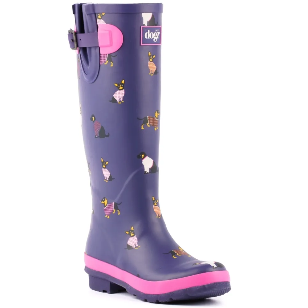 Boots | Wellies-Lunar Shoes Harper Welly Navy