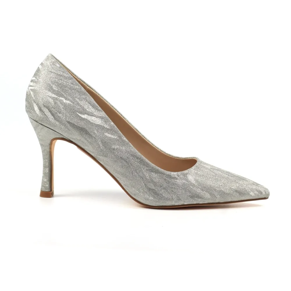 Shoes & Matching Bags | Courts-Lunar Shoes Jada Silver Court Shoe