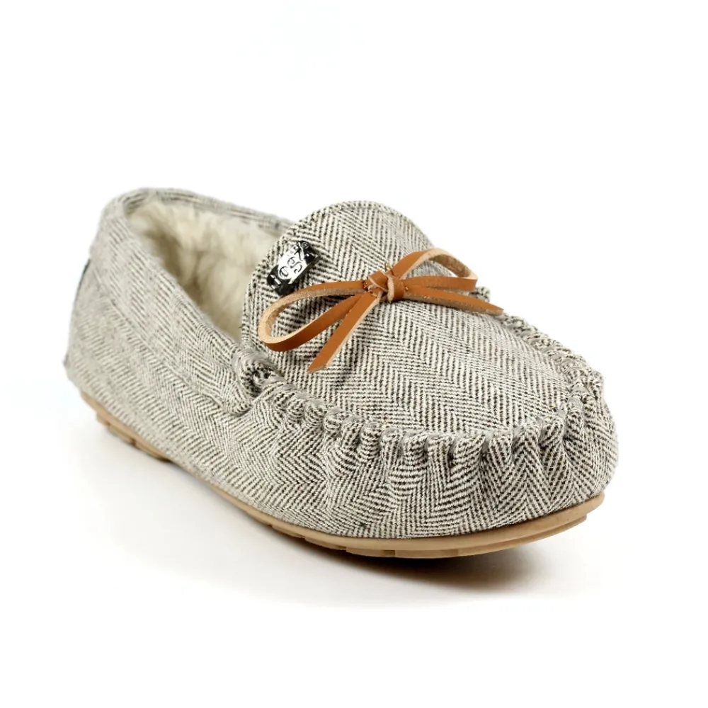 Womens Slippers | Moccasin-Lunar Shoes Jennings Beige Slipper