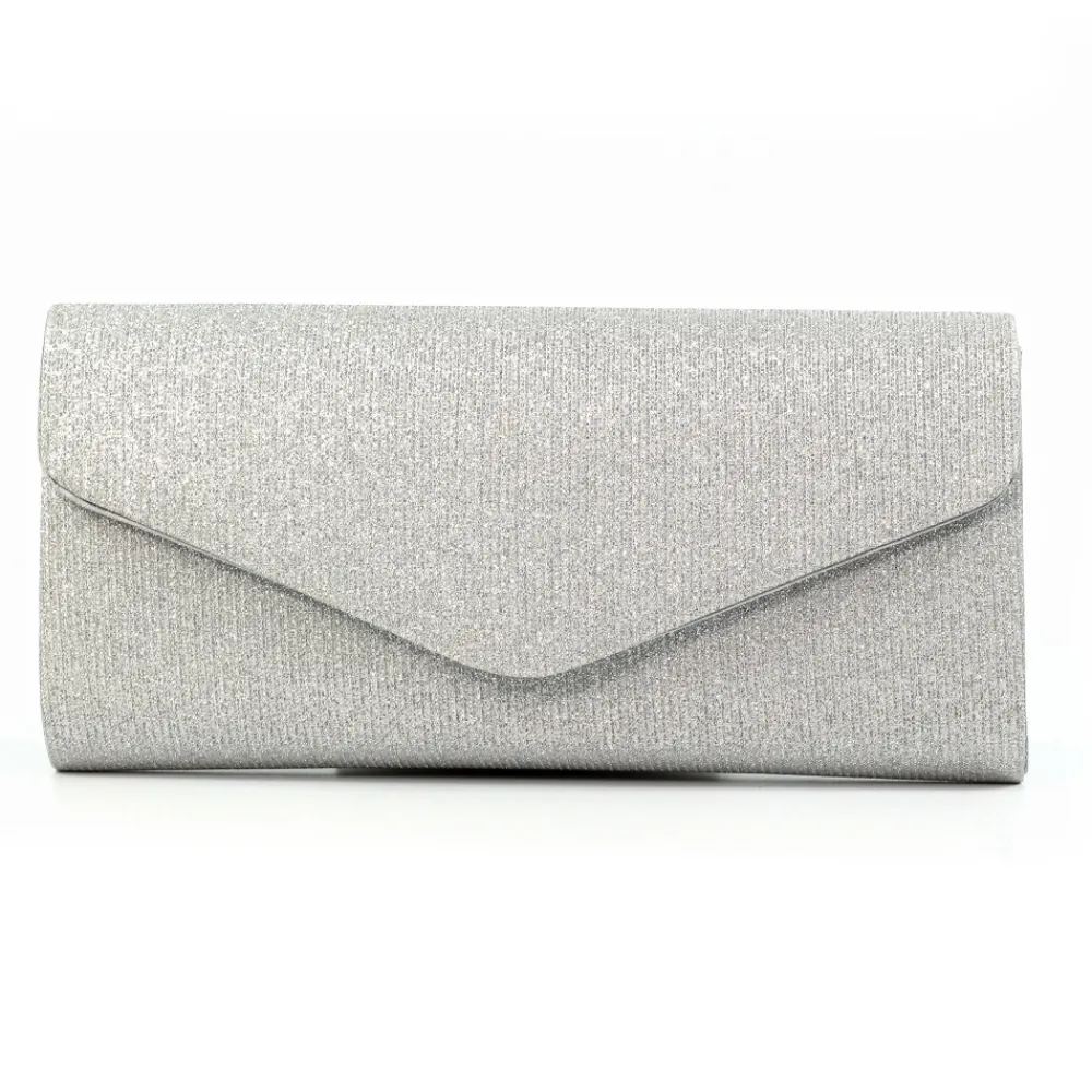 Shoes & Matching Bags | Clutch-Lunar Shoes Kalina Silver Clutch Bag