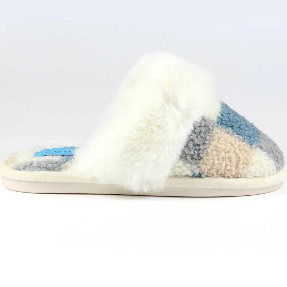 Gift Boxed Slippers | Slip-on-Lunar Shoes Kayden Blue Mule Slipper