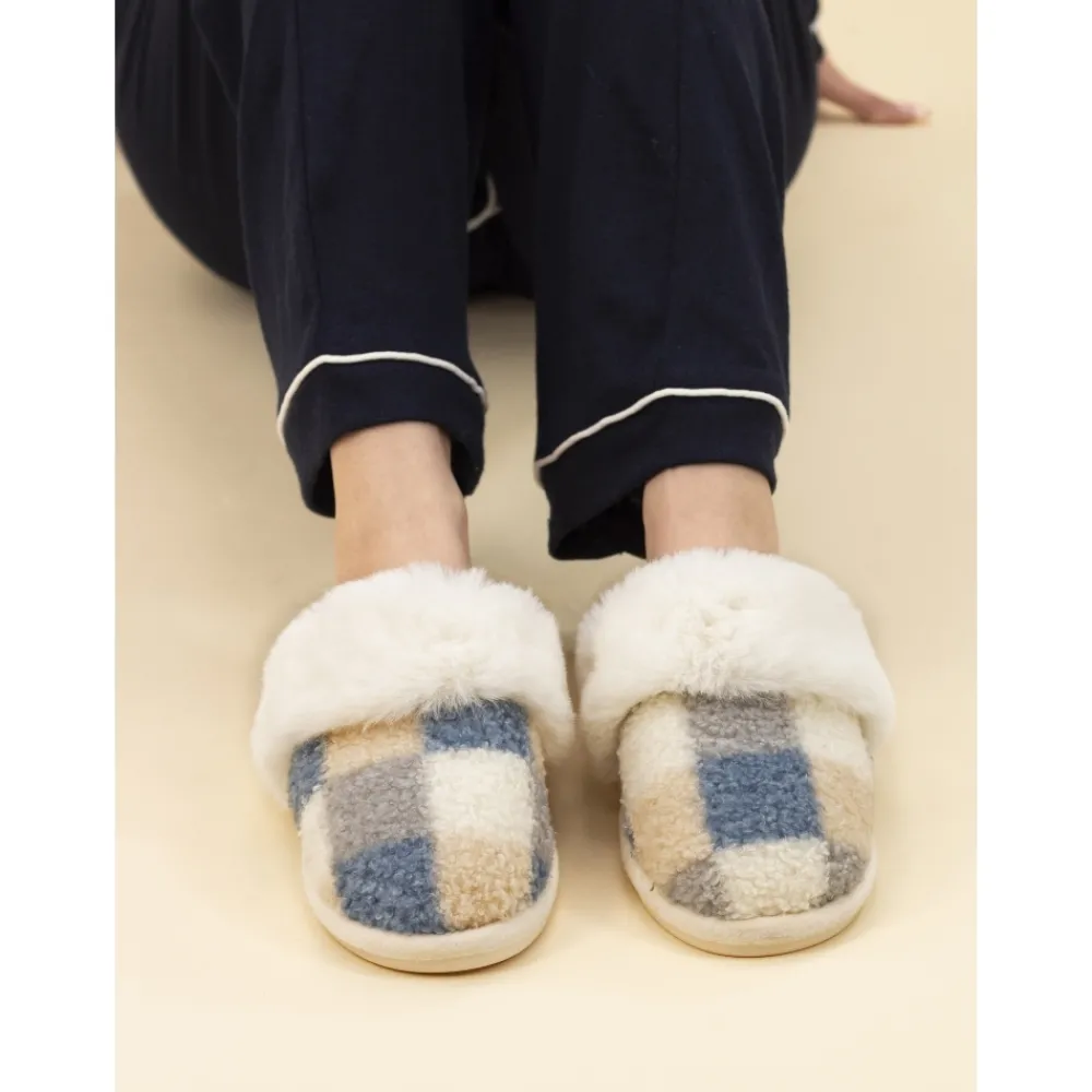 Gift Boxed Slippers | Slip-on-Lunar Shoes Kayden Blue Mule Slipper