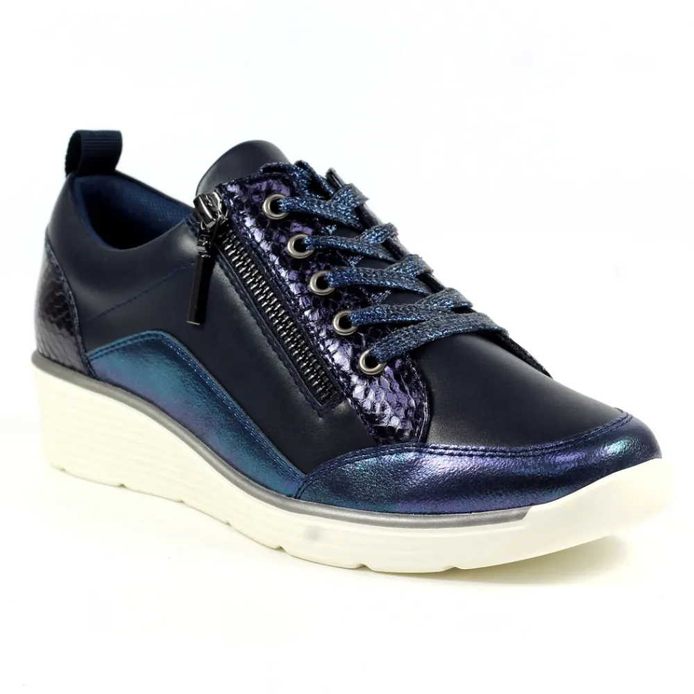 Trainers | Wedges-Lunar Shoes Kiley Navy Trainer