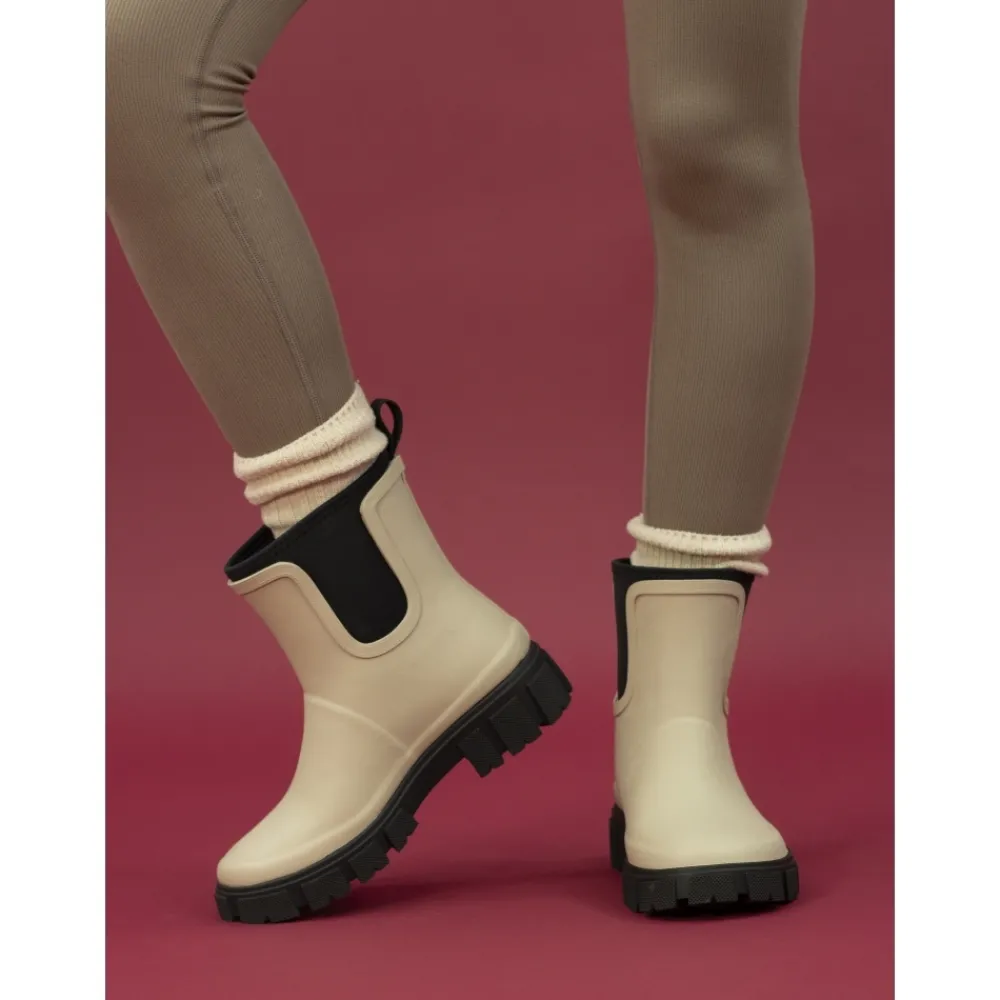 Boots | Wellies-Lunar Shoes Lake Cream Ankle Wellington