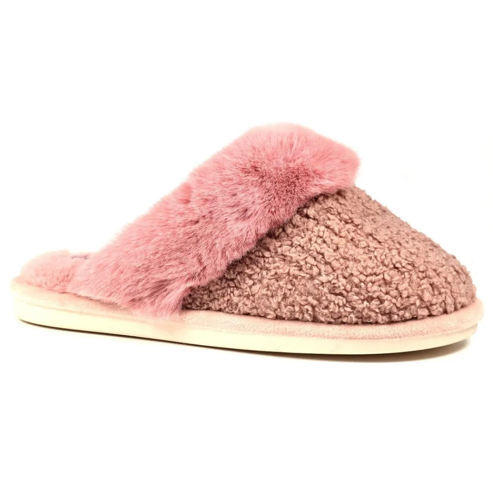 Gift Boxed Slippers | Slip-on-Lunar Shoes Levisa Pink Mule Slipper