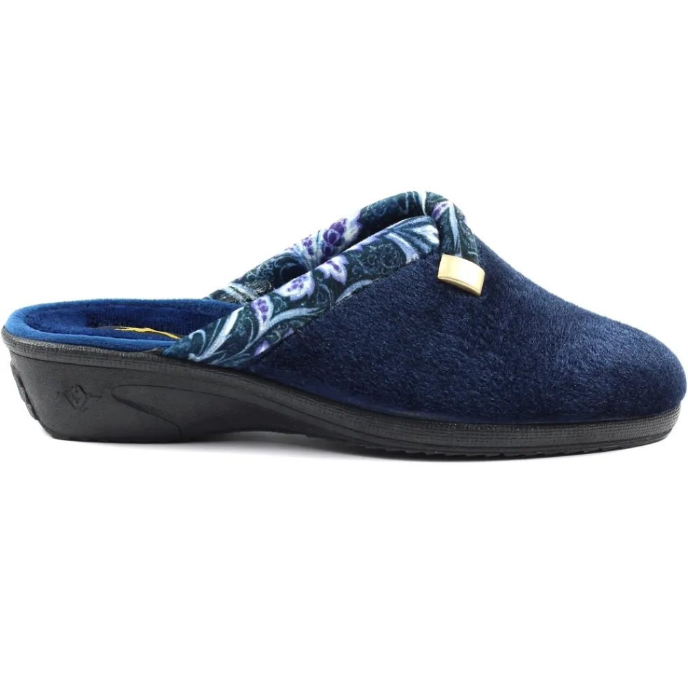 Slip-on | Mule-Lunar Shoes LLB Alexandra Navy Slipper