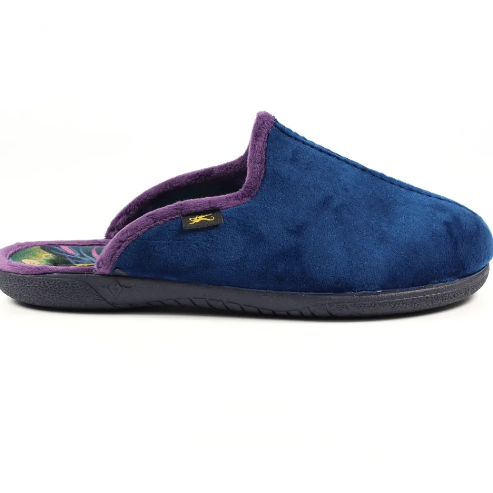 Mens Slippers | Mule-Lunar Shoes LLB Men's Hans Navy Mule Slipper