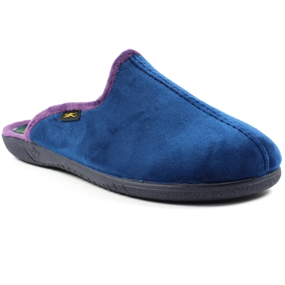 Mens Slippers | Mule-Lunar Shoes LLB Men's Hans Navy Mule Slipper