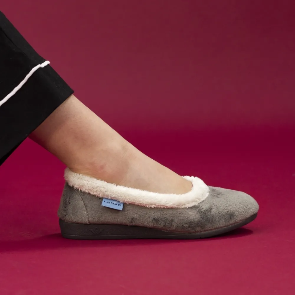 Pump | Slip-on-Lunar Shoes Mabel II Grey Pump