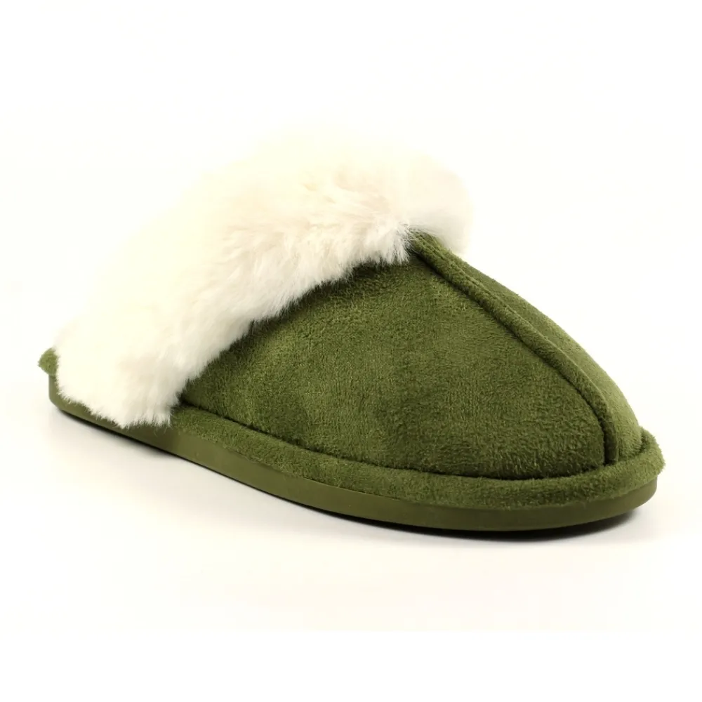 Gift Boxed Slippers | Slip-on-Lunar Shoes Margarita II Green Slipper