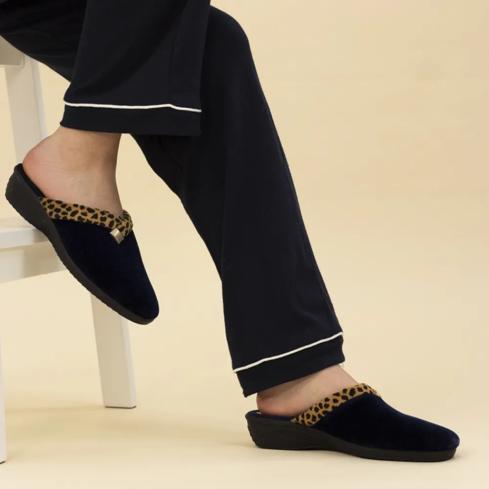 Slip-on | Mule-Lunar Shoes Michelle Black Ocelot Slipper