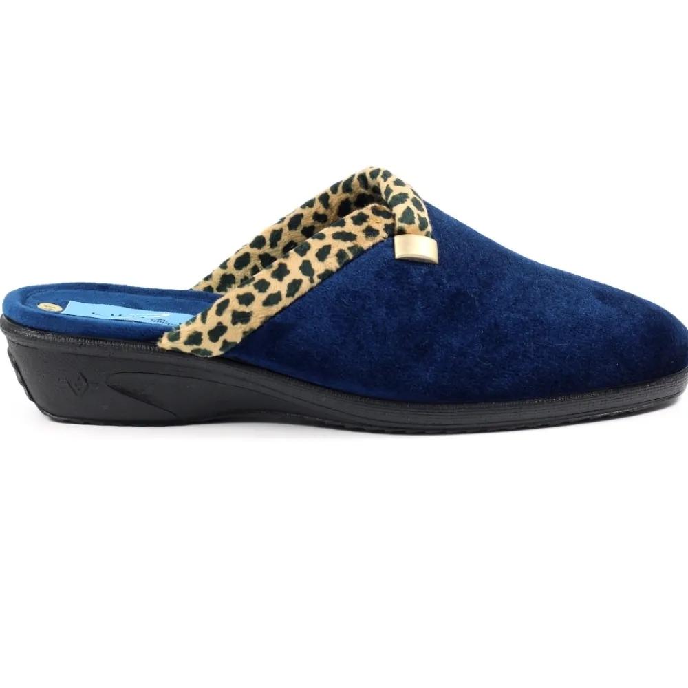 Slip-on | Mule-Lunar Shoes Michelle Blue Ocelot Slipper