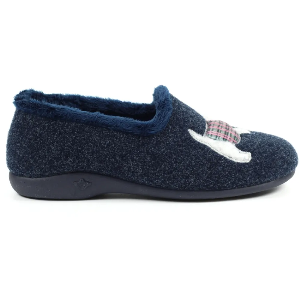 Womens Slippers | Slip-on-Lunar Shoes Monique Scottie Slipper Blue