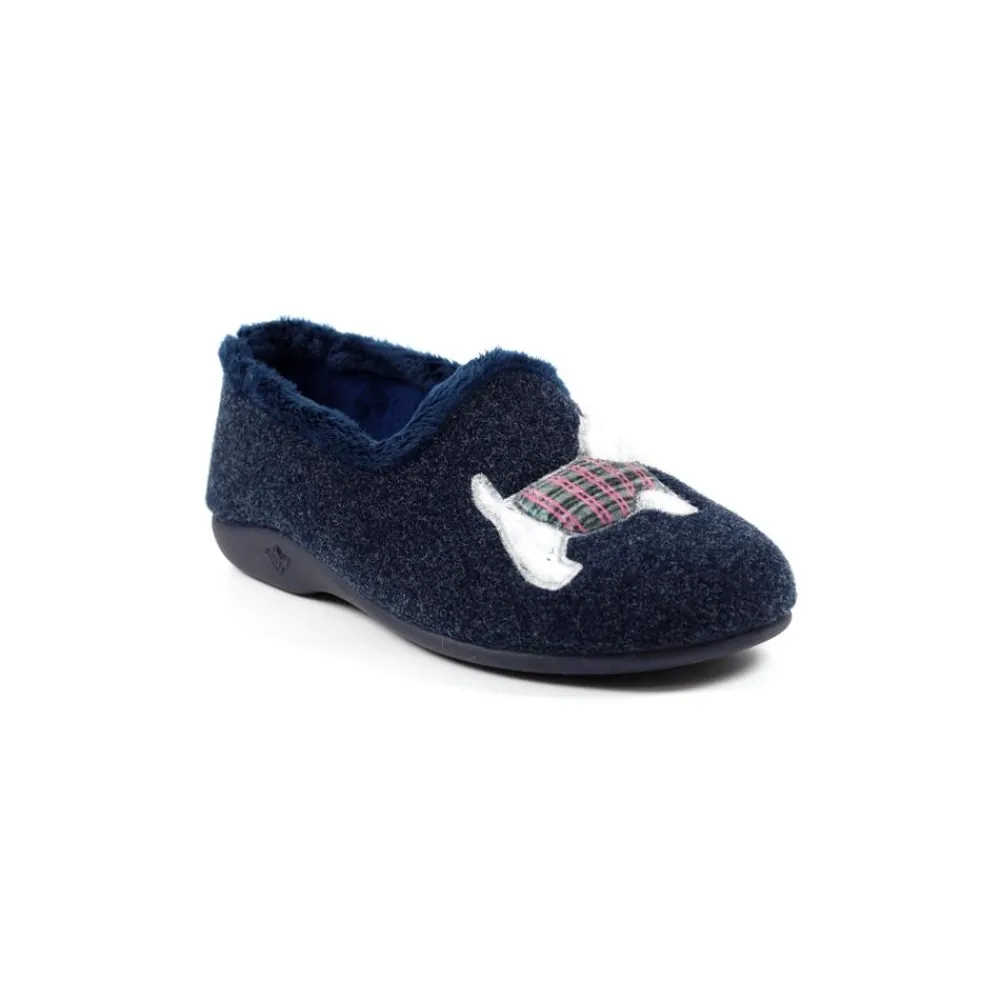 Womens Slippers | Slip-on-Lunar Shoes Monique Scottie Slipper Blue