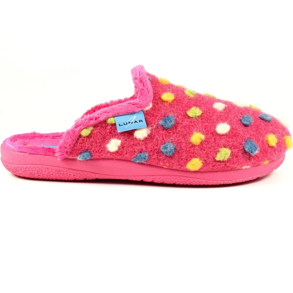 Mule-Lunar Shoes Montreal Pink Mule Slipper