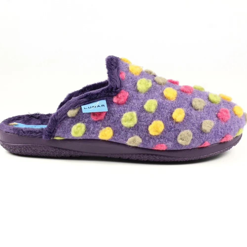 Mule-Lunar Shoes Montreal Purple Mule Slipper