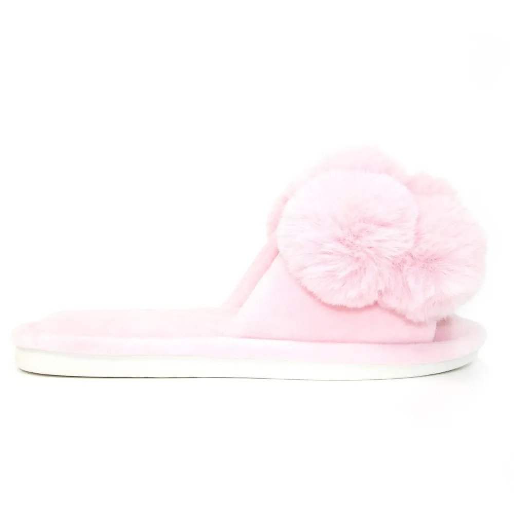 Slip-on | Mule-Lunar Shoes Octavia Pom Pom Slipper