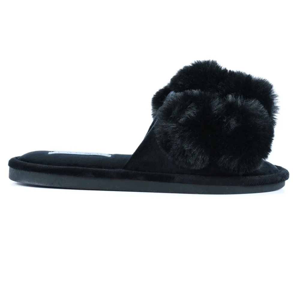 Slip-on | Mule-Lunar Shoes Octavia Pom Pom Slipper