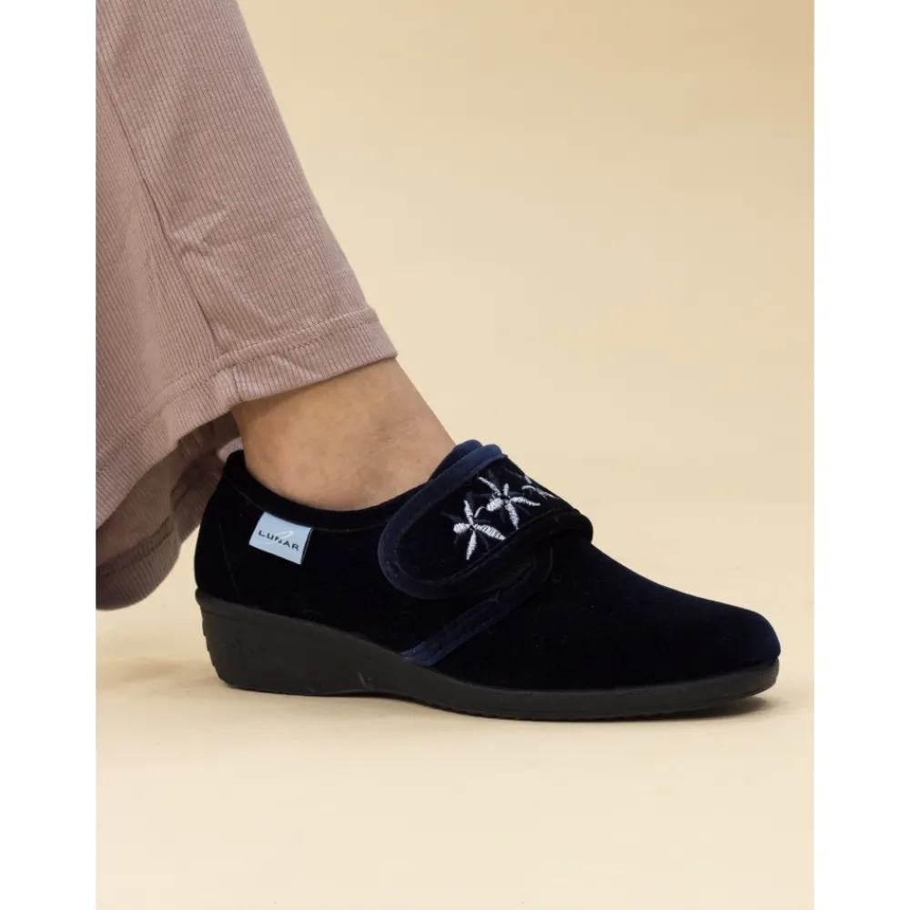 Boot-Lunar Shoes Paula II Navy Slipper