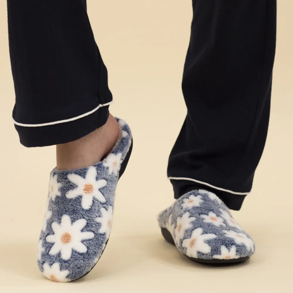 Slip-on | Mule-Lunar Shoes Plumeria Blue Slipper