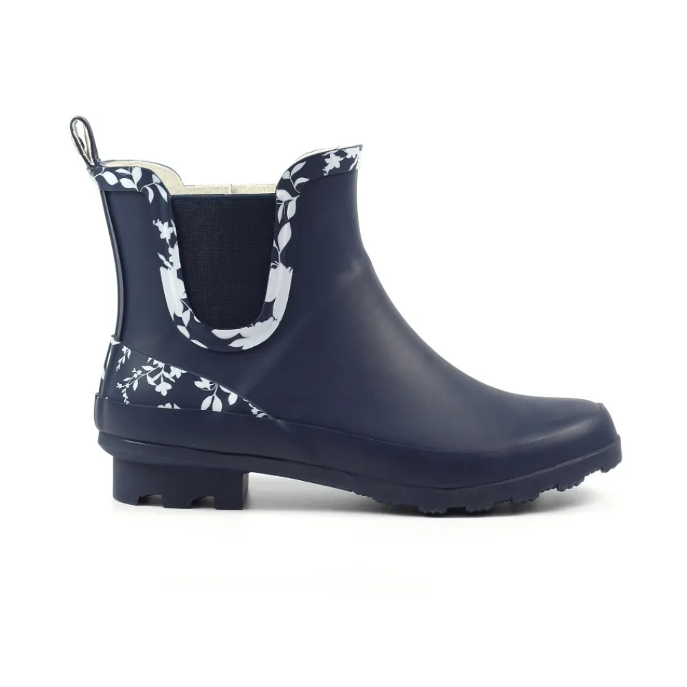 Boots | Wellies-Lunar Shoes Prairie Navy Ankle Wellington